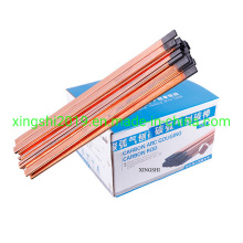 DC Copper Coated Pointed Arc Air Gouging Carbon Electrode Rod 6*305mm